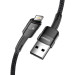 Essager Дата кабель USB 2.0 AM to Lightning 1.0m 2.4A black Essager (EXCL-XC01)