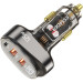 Essager Зарядний пристрій Essager 2xUSB + 1xUSB-C 125W QC3.0/PD3.0 Display Car Charger (ECC2AC-FM12-Z)