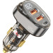 Essager Зарядний пристрій Essager 2xUSB + 1xUSB-C 125W QC3.0/PD3.0 Display Car Charger (ECC2AC-FM12-Z)