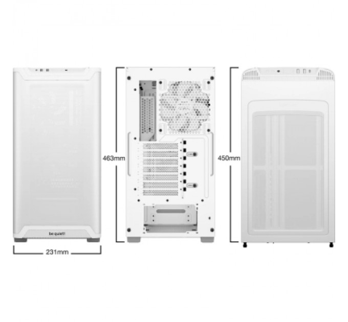 Корпус Be quiet! PURE BASE 501 Airflow з віконцем,білий (BGW75)