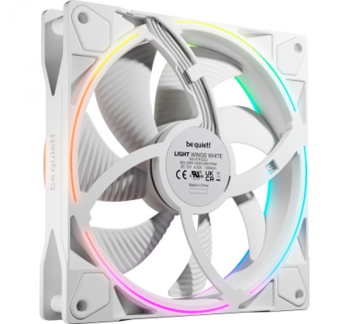Кулер до корпусу Be quiet! Light Wings 140mm PWM Reverse білий (BL135)