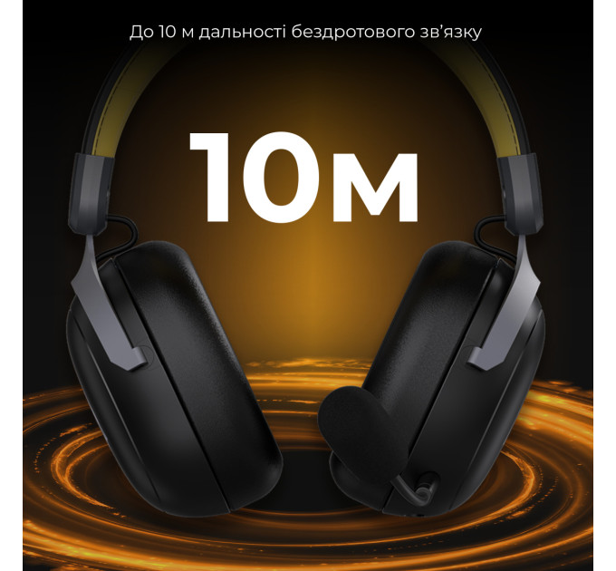 Ajazz Bluetooth-гарнітура Ajazz AHM08 MAX 3-Mode Black (AHM08-MAX-BGY)