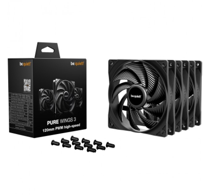 Кулер до корпусу Be quiet! PURE WINGS 3 120mm PWM high-speed в (BL140)