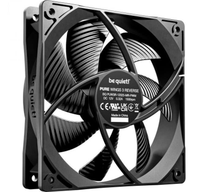Кулер до корпусу Be quiet! PURE WINGS 3 120mm PWM Reverse в к (BL137)