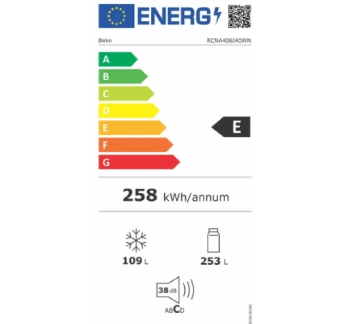 Beko Холодильник Beko RCNA406I40WN