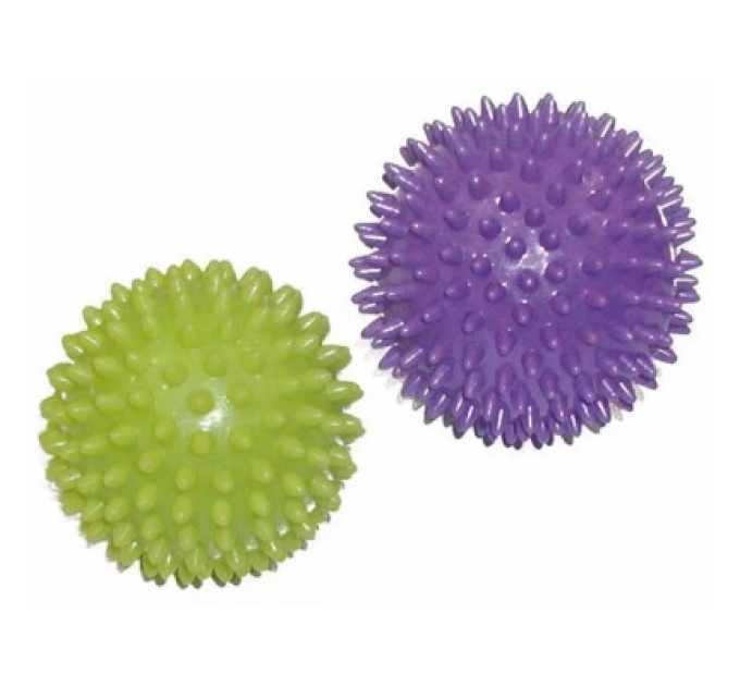 Toorx Масажний м'яч Toorx PVC 7,5 см Verde та 9 см Viola Набір 2 шт AHF-001 (932097)