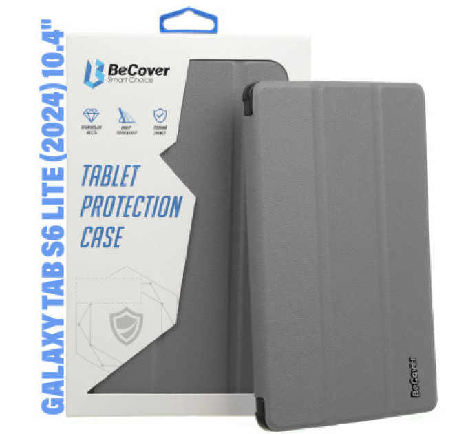 BeCover Чохол до планшета BeCover Smart Case Samsung Tab S6 Lite (2024) 10.4" P620/P625/P627 Gray (710820)
