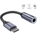 Essager Перехідник USB-C M to 3.5mm F 0.12m gray Essager (EZJE01-0G)