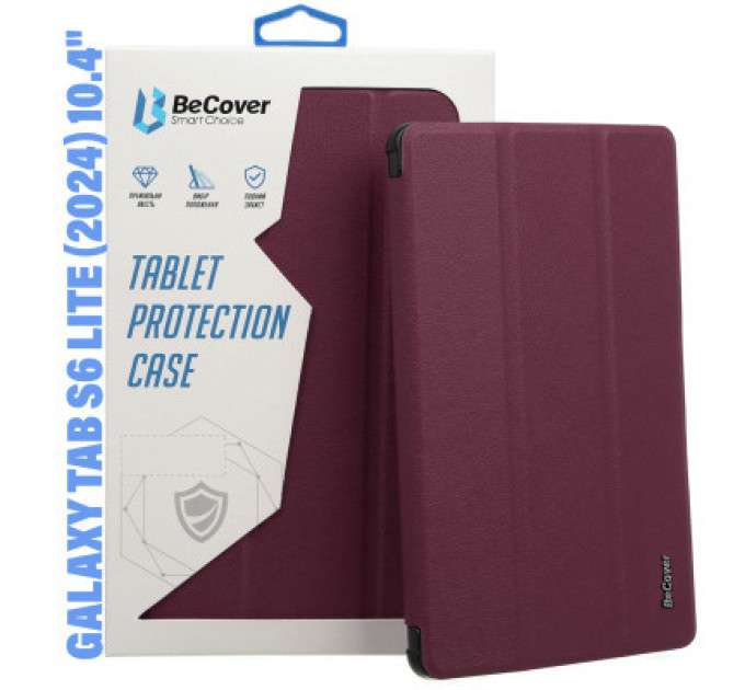 BeCover Чохол до планшета BeCover Smart Case Samsung Tab S6 Lite (2024) 10.4" P620/P625/P627 Red Wine (710821)