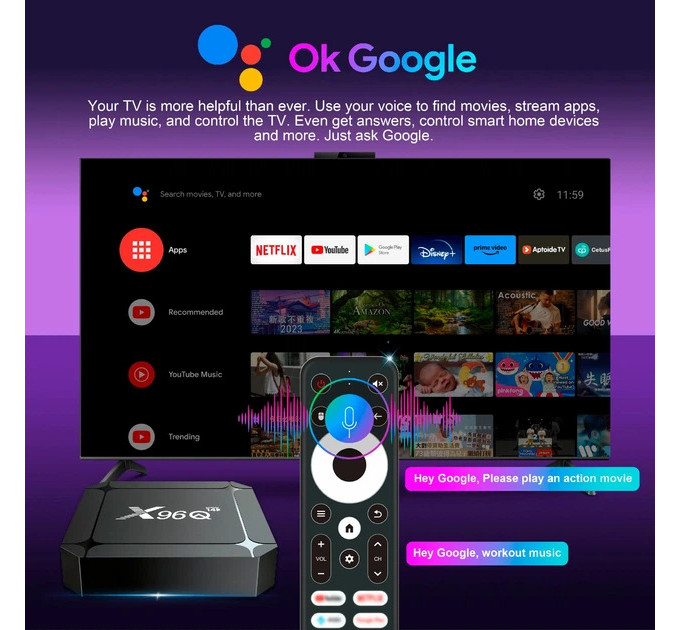 X96Q HD медіаплеєр X96Q Android (RK3518/2GB/32GB)
