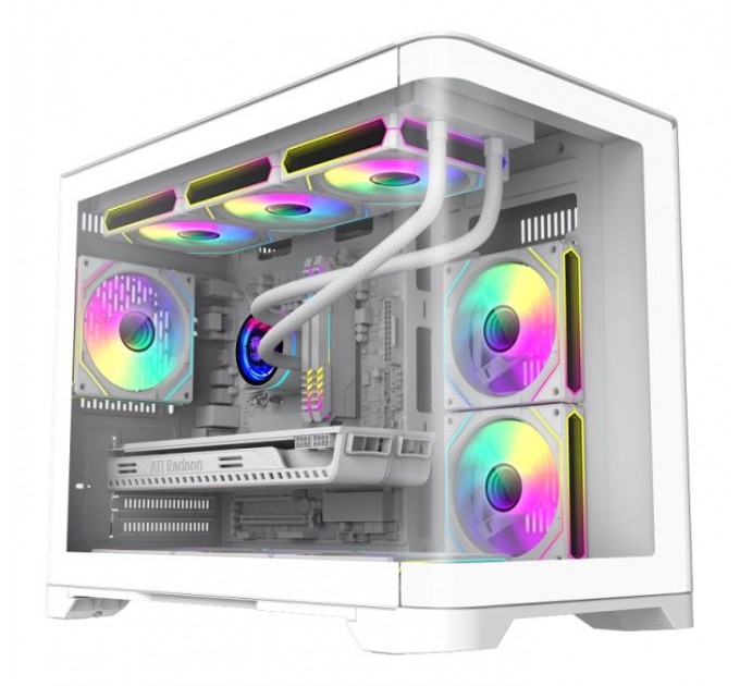 Корпус для комп'ютера MATX W/O PSU HYPE-M WH GAMEMAX