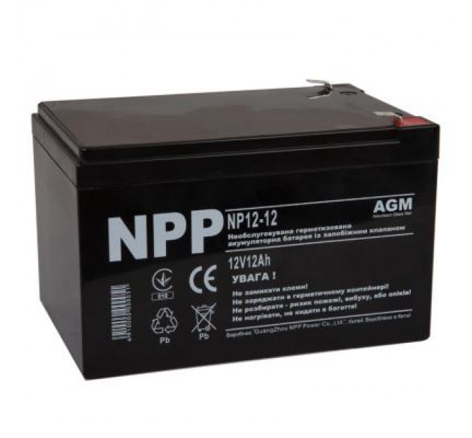 Батарея до ДБЖ NPP 12В 12 Ач (NP12-12)