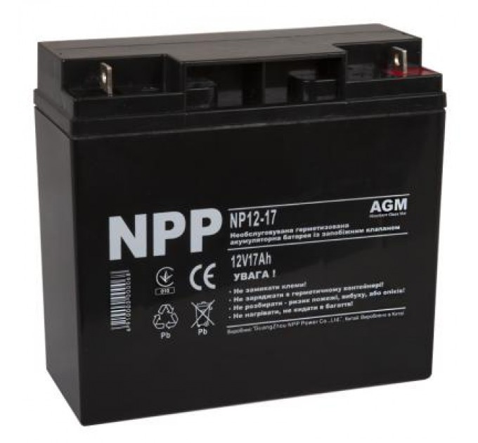 Батарея до ДБЖ NPP 12В 17 Ач (NP12-17)