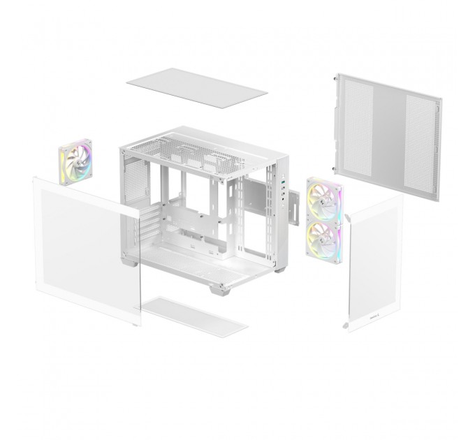 Корпус DeepCool CG330 3F White (R-CG330-WHNGM3-G) без БЖ