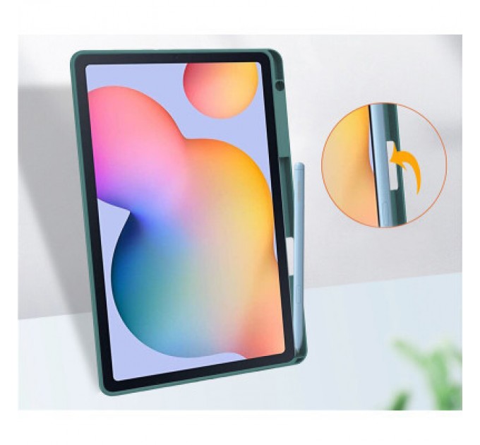 BeCover Чохол до планшета BeCover Soft Edge Stylus Mount Samsung Tab S6 Lite (2024) 10.4" P620/P625/P627 Dark Green (710838)
