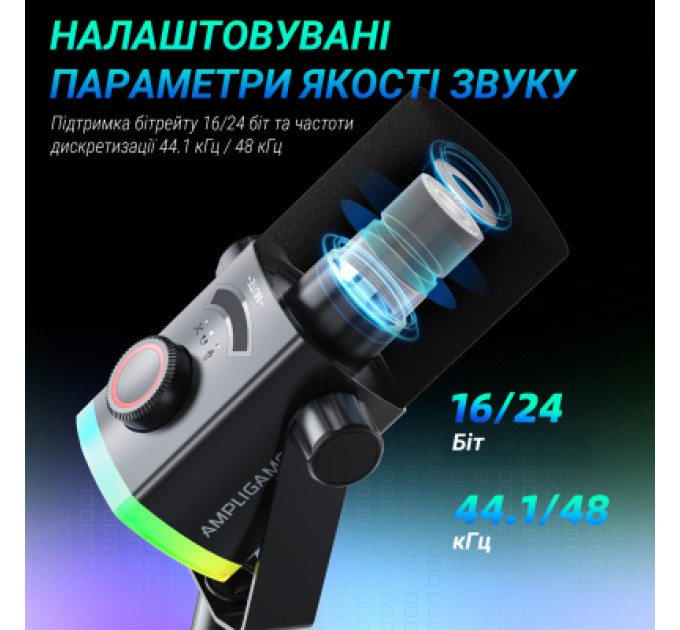 Fifine Мікрофон Fifine AM8PROT USB/XLR Black (AM8PROT)