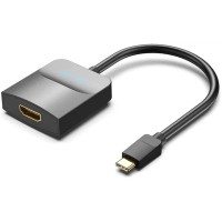 Перехідник Type-C to HDMI Adapter 0.15M Black ABS Type VENTION (TDCBB)