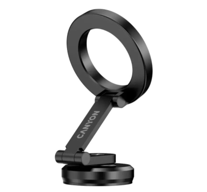 Canyon Універсальний автотримач Canyon Magnetic phone holder OnGrip 10 aluminum Black (CNS-CCHM10)