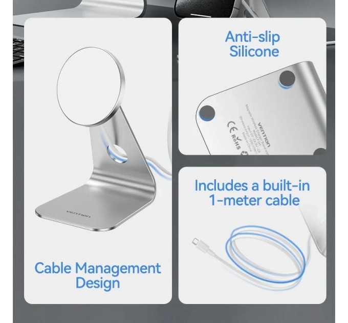 Бездротовий зарядний пристрій Vention 15W Magsafe (FGHIF)