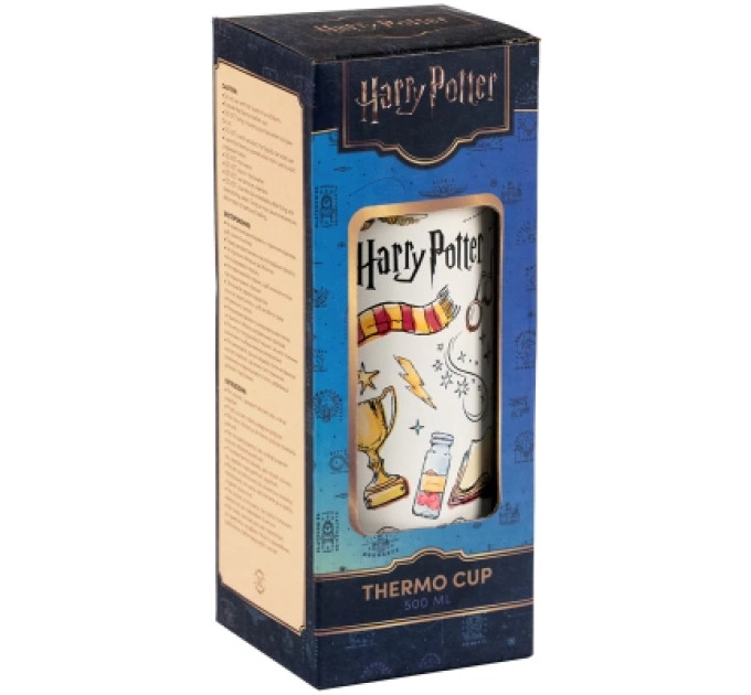 Kite Поїльник-непроливайка Kite Harry Potter термочашка з трубочкою, 500 мл (HP25-1264)
