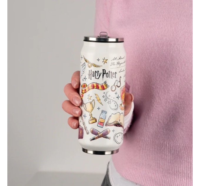 Kite Поїльник-непроливайка Kite Harry Potter термочашка з трубочкою, 500 мл (HP25-1264)