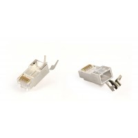 Конектор RJ 45 Cablexpert (LC-PTF7-01/10) 8P8C, Cat.7, FTP, з наскрізними отворами, позолочені контакти (10 шт/уп)