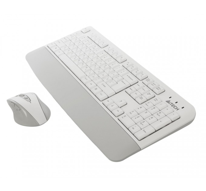Комплект (клавіатура, мишка) бездротовий A4Tech Fstyler FG2500S Plus White