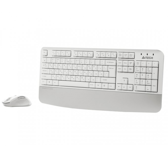 Комплект (клавіатура, мишка) бездротовий A4Tech Fstyler FG2500S Plus White