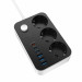 ColorWay Фільтр живлення ColorWay CW-CHE36PDB 20W (3 USB-A + 3 TYPE-C) 3 розетки, 6 USB, 2 м, чорний