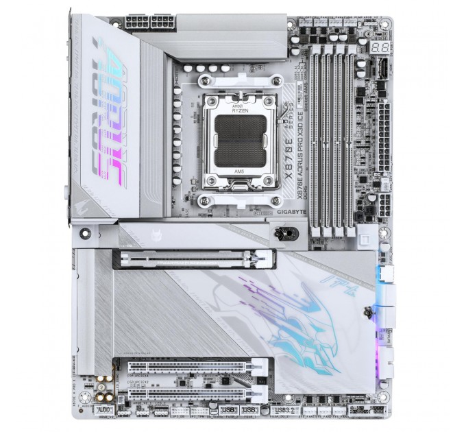 Материнська плата AMD X870E SAM5 ATX X870E A PRO X ICE GIGABYTE