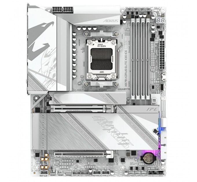 Материнська плата AMD X870 SAM5 ATX X870 A ELITE X ICE GIGABYTE