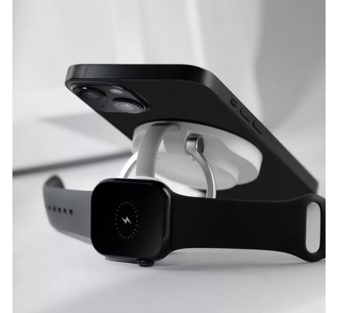 Бездротовий зарядний пристрій Proove Knocker 2 in 1 Qi2 15W White (WSPK15012002)