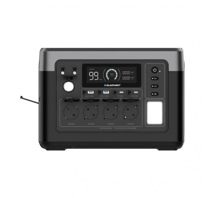 Зарядна станція BLAUPUNKT JuiceBox 1000, 1800W, 1024Wh, LiFePO4 з водонепроникною сумкою