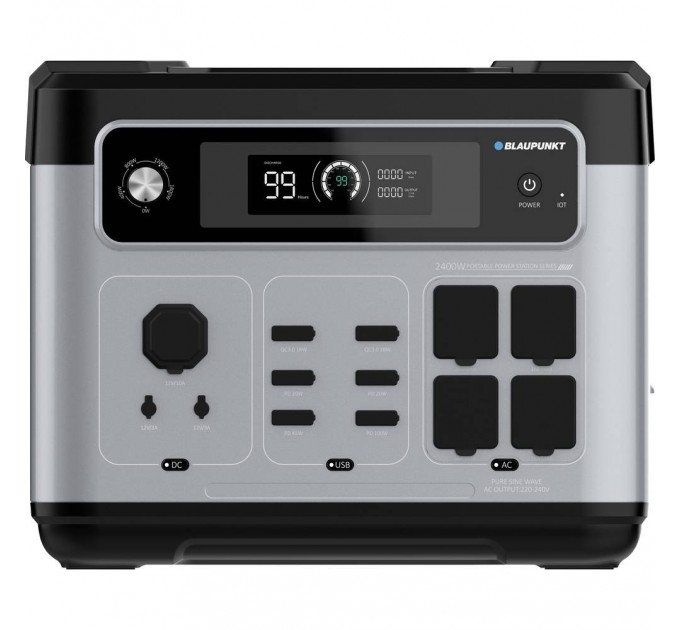 Зарядна станція BLAUPUNKT JuiceBox 2000, 2400W, 2048Wh, LiFePO4 з водонепроникною сумкою