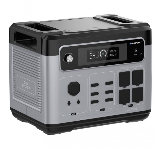 Зарядна станція BLAUPUNKT JuiceBox 2000, 2400W, 2048Wh, LiFePO4 з водонепроникною сумкою