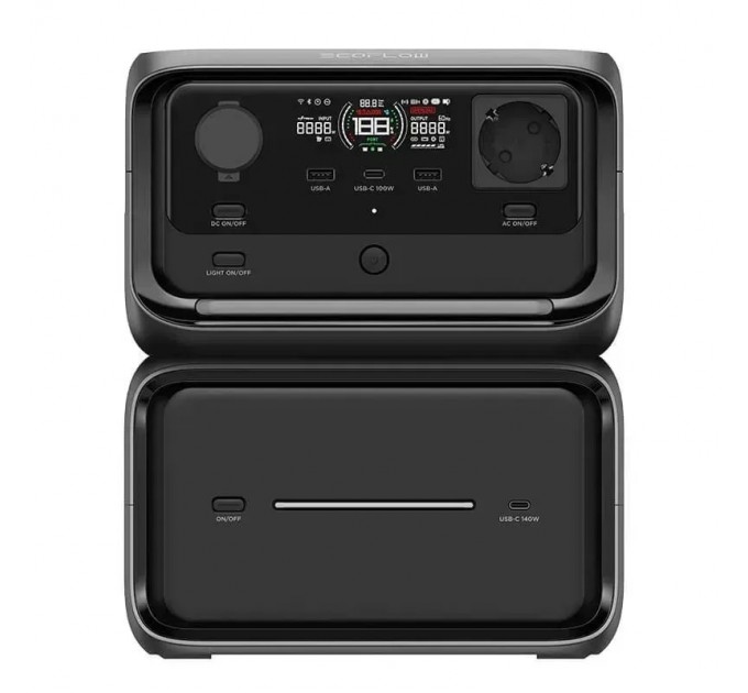 Зарядна станція EcoFlow River 3 Max Plus, 600W, 858Wh (EFRIVER3MaxPlus-EU-CBOX)_EU