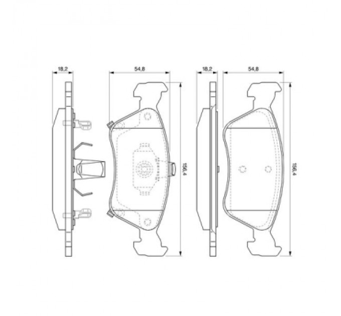Гальмівні колодки Bosch 0 986 424 560