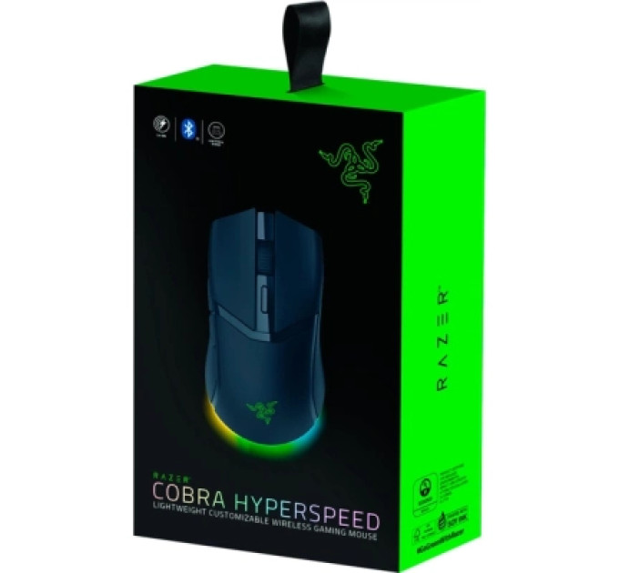 Razer Мишка Razer Cobra Hyperspeed Wireless/Bluetooth/USB Black (RZ01-05570100-R3G1)