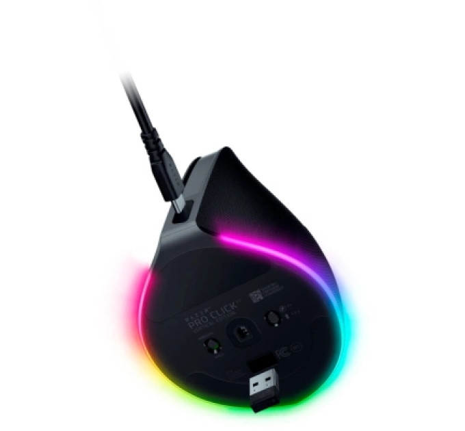 Razer Мишка Razer Pro Click V2 Wireless/Bluetooth/USB Black (RZ01-05250100-R3G1)