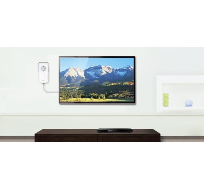 Гігабітний Powerline адаптер з вбудованою розеткою , TL-PA8010PKIT TP-LINK