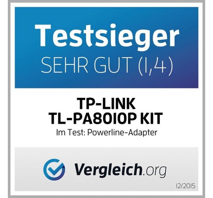 Гігабітний Powerline адаптер з вбудованою розеткою , TL-PA8010PKIT TP-LINK
