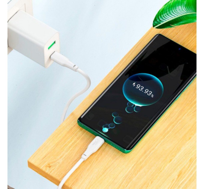 Дата кабель USB-C to USB-C 2.0m 100W TPE X93 white HOCO (6931474790729)