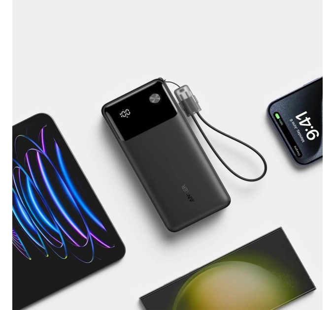 Універсальна мобільна батарея Anker PowerCore 20000mAh 30W Black (A1384G11)