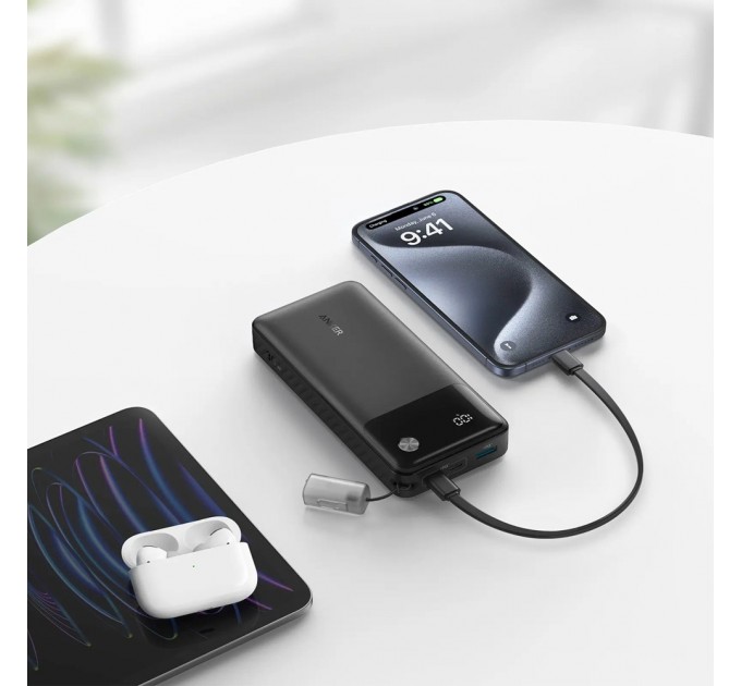 Універсальна мобільна батарея Anker PowerCore 20000mAh 30W Black (A1384G11)