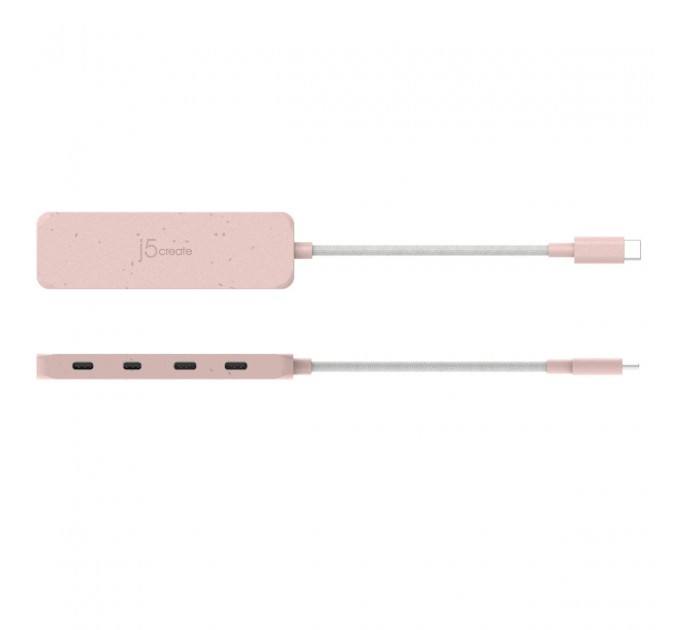 USB-хаб J5create 4 USB-C Red (JCH345ER-N)