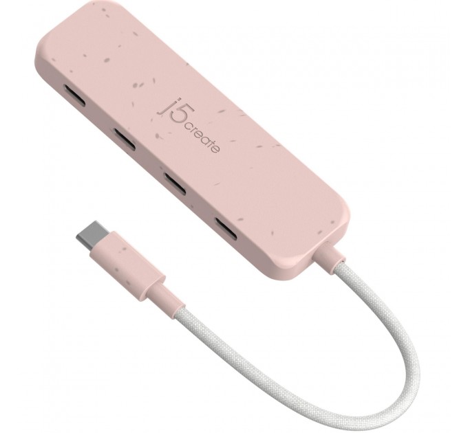 USB-хаб J5create 4 USB-C Red (JCH345ER-N)