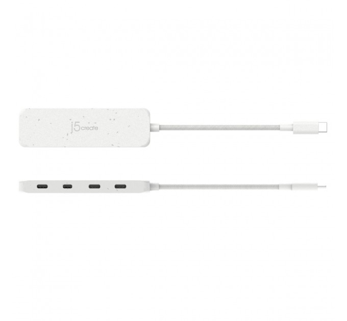 USB-хаб J5create 4 USB-C White (JCH345EW-N)