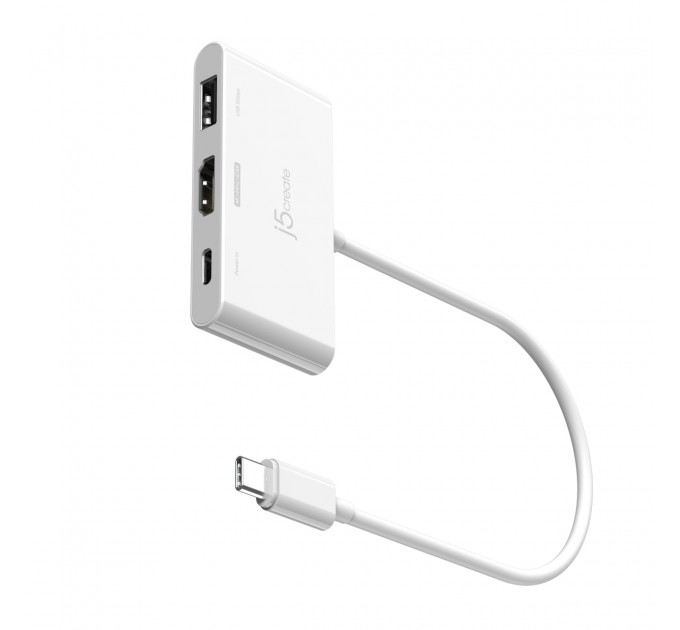 USB-хаб J5create USB-C 3-в-1 White (JCA399-N)