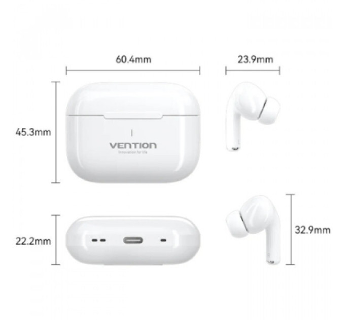 Vention Навушники VENTION Elf Echo Lite E11 White (NBVW0)