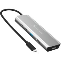 USB-хаб J5create USB-C 5-в-1 Grey (JCD401-N)